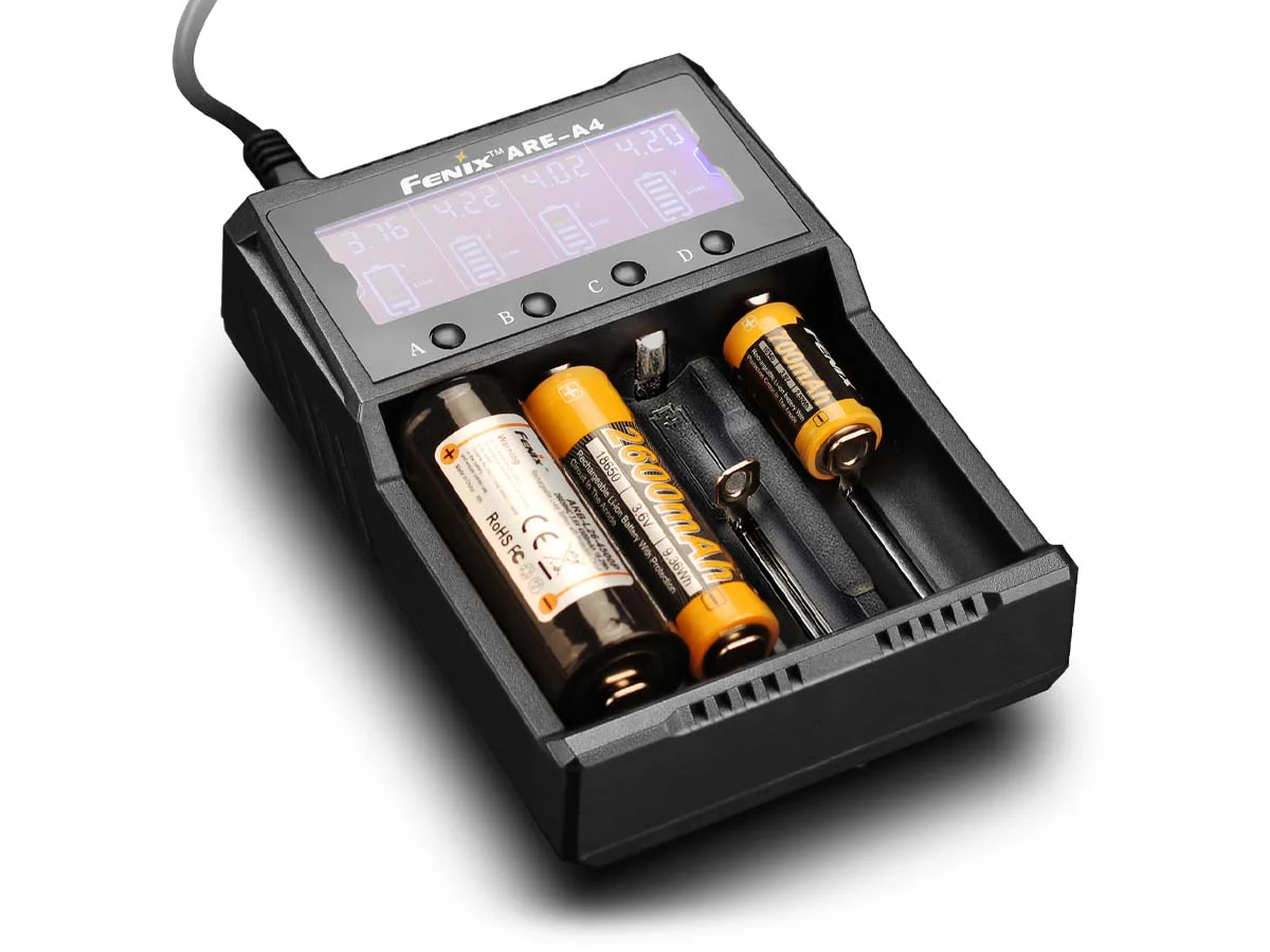 ARE-A4 Battery Charger and 2600 Battery Bundle