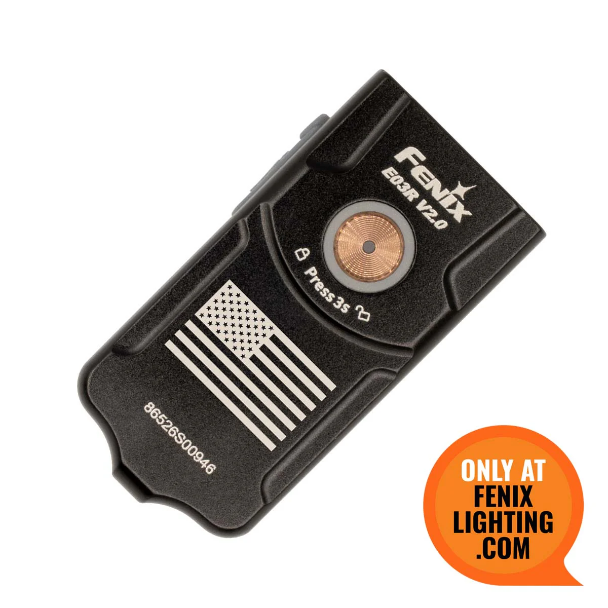 Fenix E03R V2.0 Custom Engraved Flashlight