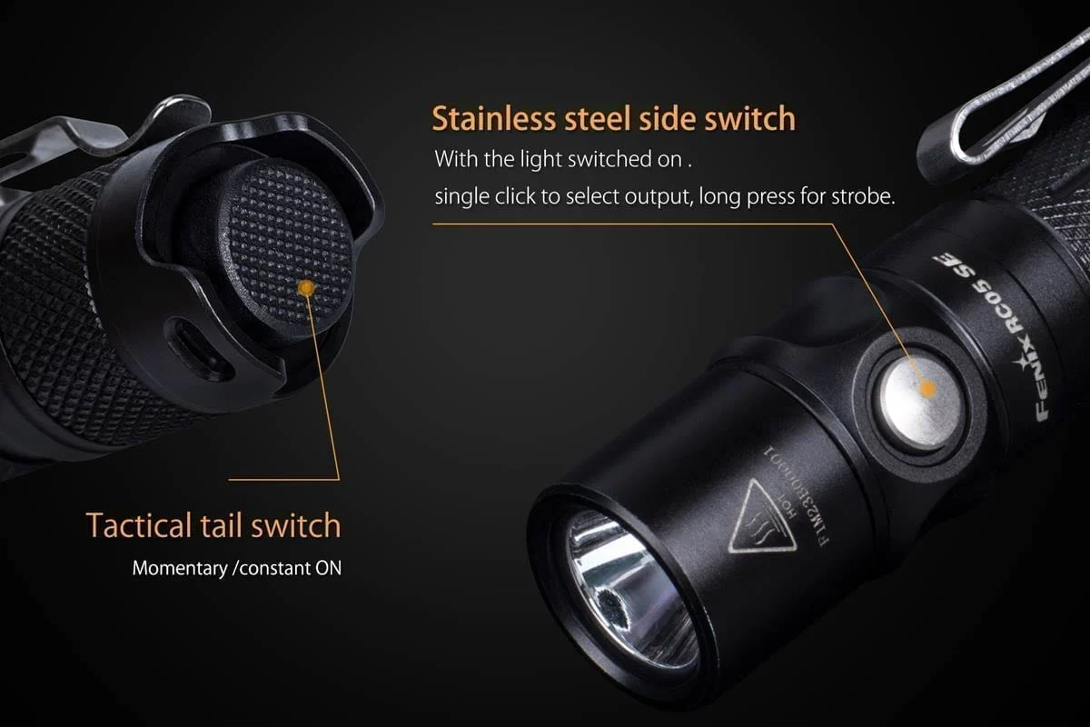 646-fenix-rc05-se-rechargeable-flashlight-discontinued-3.webp Fenix RC05 SE Rechargeable Flashlight - DISCONTINUED
