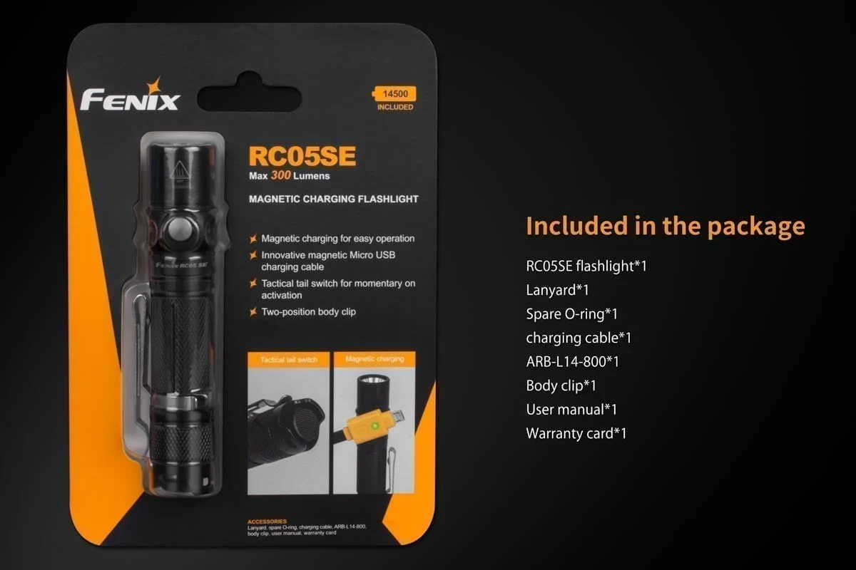 646-fenix-rc05-se-rechargeable-flashlight-discontinued-5.webp Fenix RC05 SE Rechargeable Flashlight - DISCONTINUED