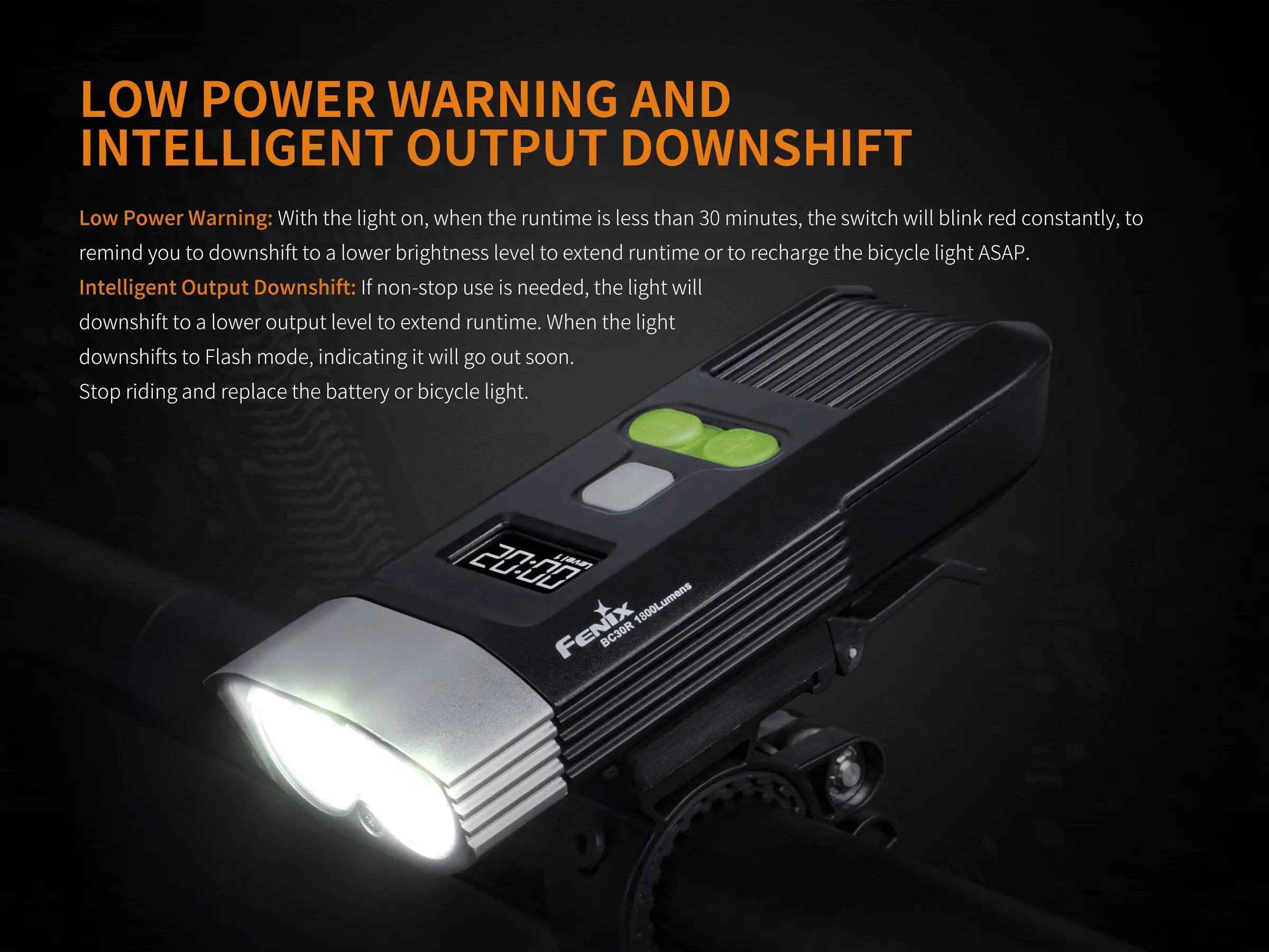 648-fenix-bc30r-usb-rechargeable-bike-light-discontinued-5.webp Fenix BC30R USB Rechargeable Bike Light - DISCONTINUED