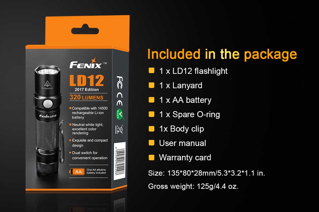 694-ld12-fenix-flashlight-2017-edition-discontinued-6.jpg LD12 Fenix Flashlight - 2017 Edition - Discontinued