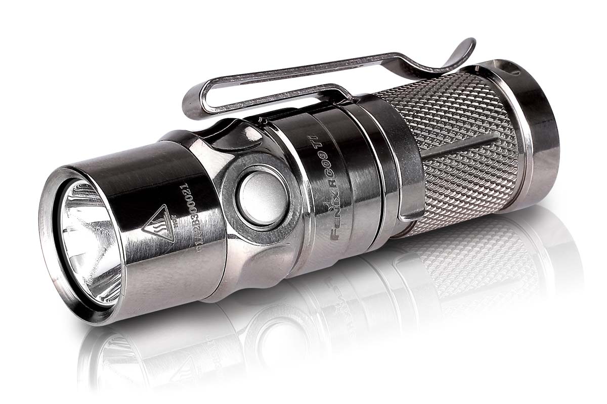 RC09Ti Titanium Fenix Flashlight - DISCONTINUED
