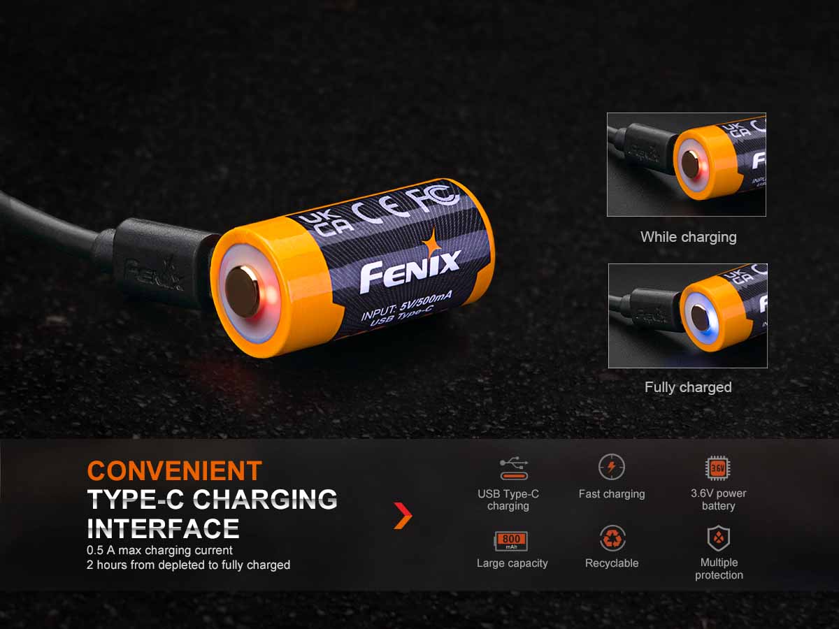 90-fenix-arb-l16-800up-built-in-usb-c-rechargeable-battery-3.jpg Fenix ARB-L16-800UP Built-in USB-C Rechargeable Battery